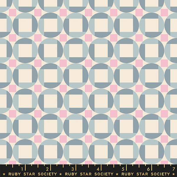 Floradora Fabric - Cane in Sky