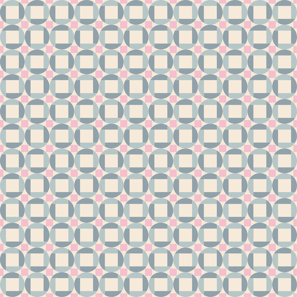 Floradora Fabric - Cane in Sky