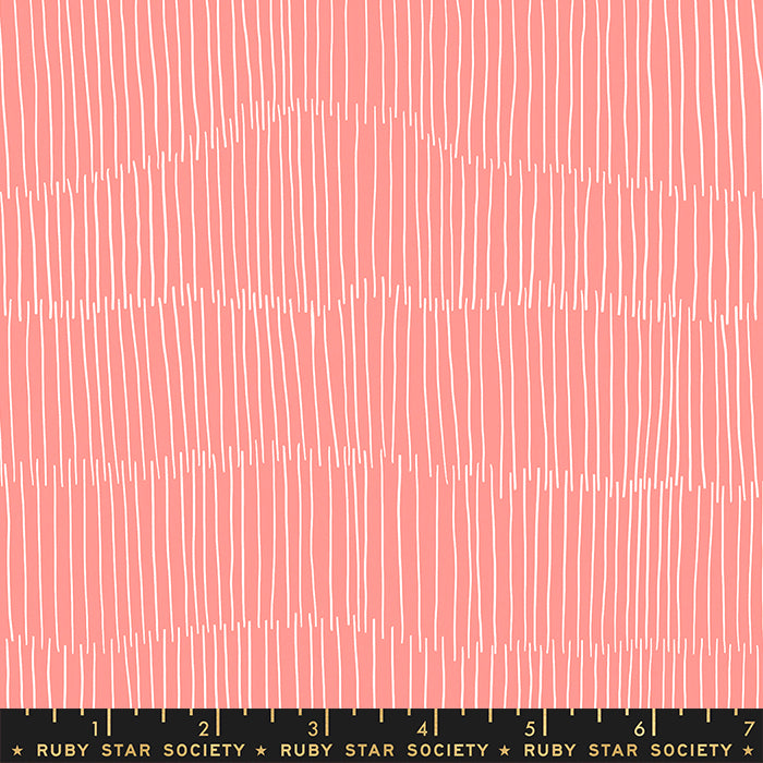 Floradora Fabric - Thatch in Melon