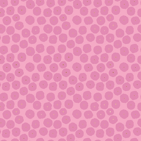 Floradora Fabric - Disco Dots in Lupine