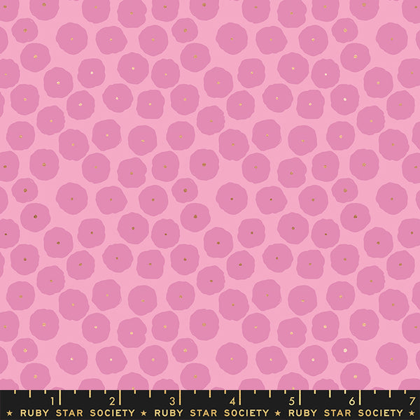Floradora Fabric - Disco Dots in Lupine