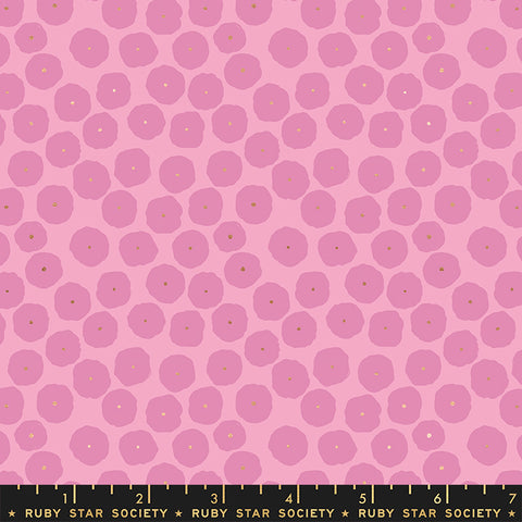 Floradora Fabric - Disco Dots in Lupine